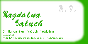 magdolna valuch business card